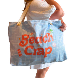 Beach Crap Extra Large Tote Bag