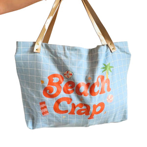 Beach Crap Extra Large Tote Bag