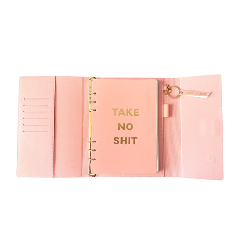 Take No Shit Vegan Leather Journal Folio