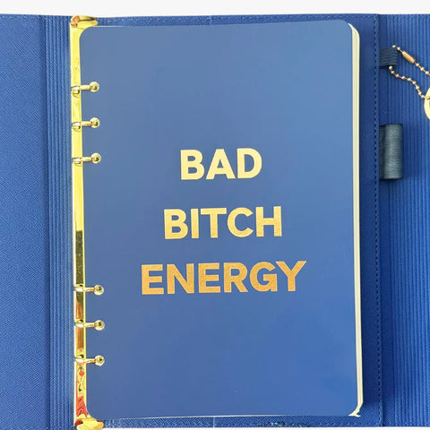 Bad Bitch Energy Vegan Leather Journal Folio