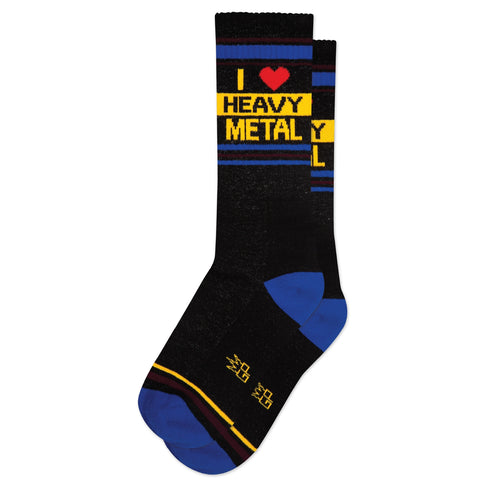 I Love Heavy Metal Socks