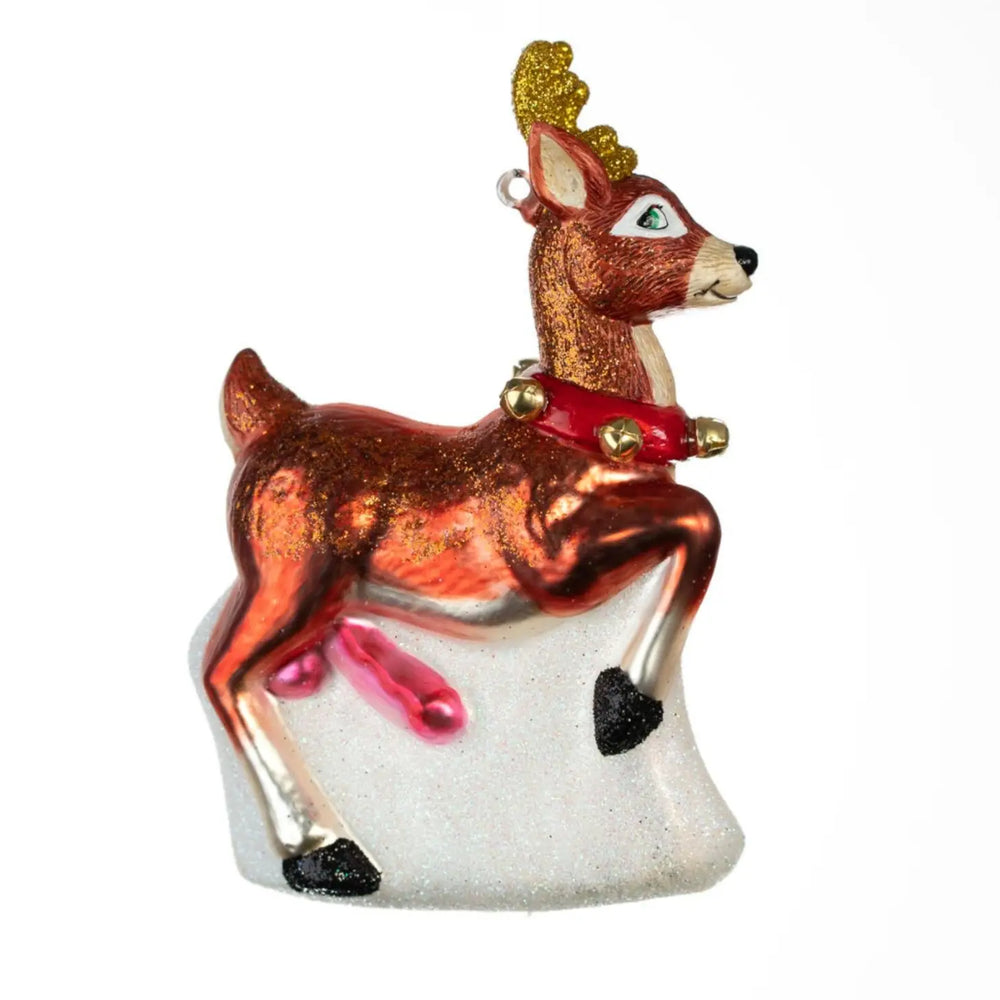 Red Rocket Reindeer Ornament