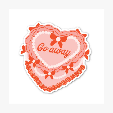 Go Away Sticker