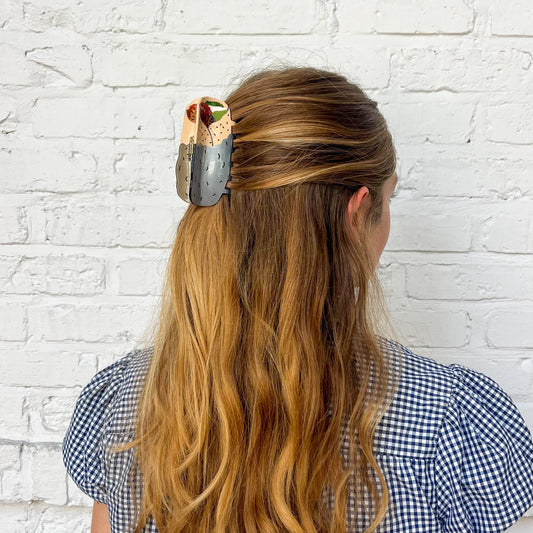 Large Burrito Hair Claw Clip