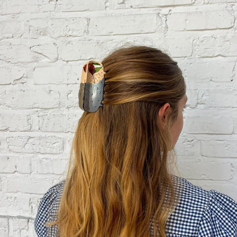 Large Burrito Hair Claw Clip