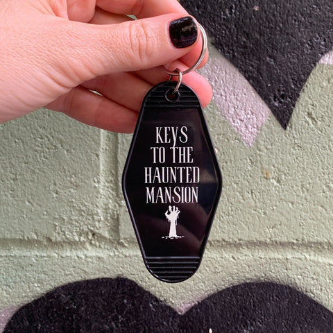 Keys to the Haunted Mansion Motel Style Keychain