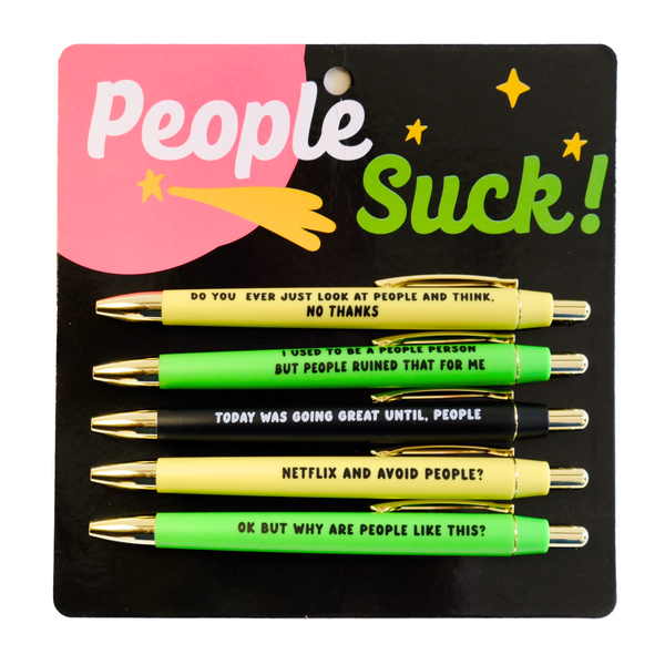 People Suck Pen Set People Suck Pen Set
