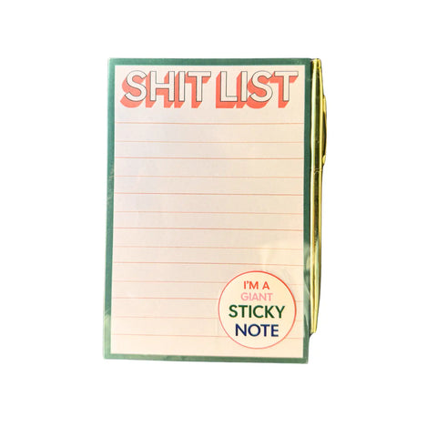 Shit List Notepad