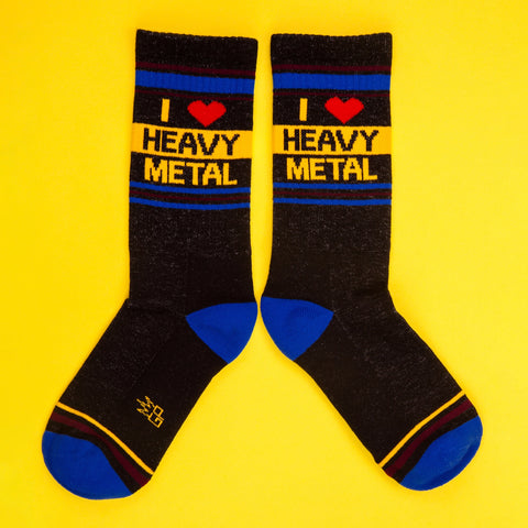 I Love Heavy Metal Socks