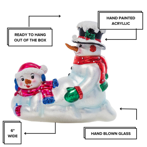 Snow Plowing Ornament