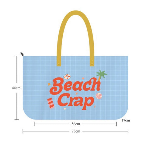 Beach Crap Extra Large Tote Bag