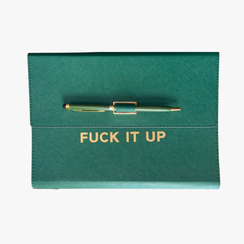 Fuck It Up Vegan Leather Journal Folio