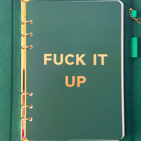 Fuck It Up Vegan Leather Journal Folio