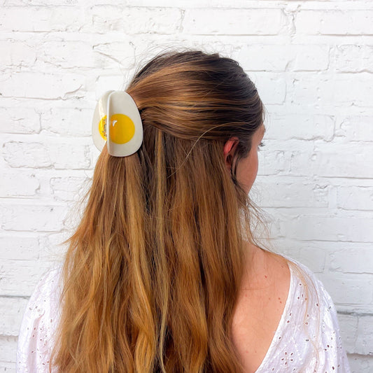 Midi Egg Hair Claw Clip