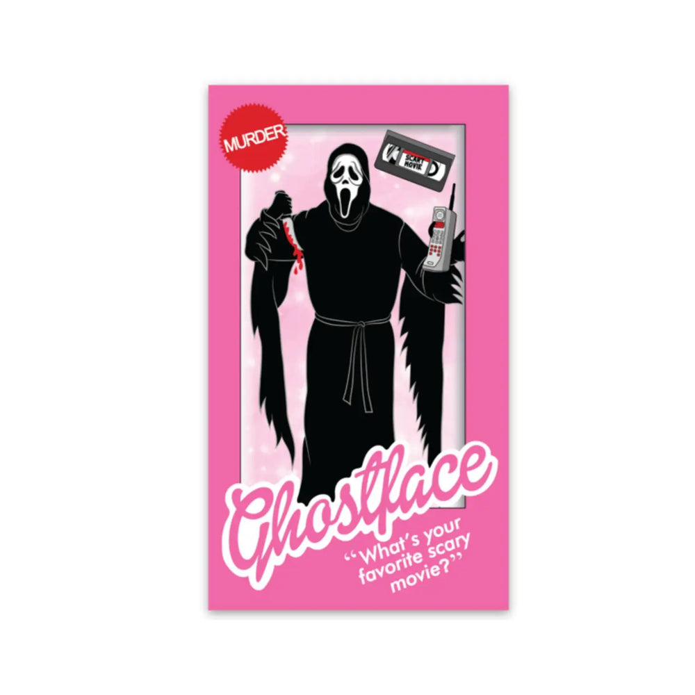 Ghostface + Barbie Crossover Halloween Sticker