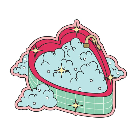 Heart Tub Sticker