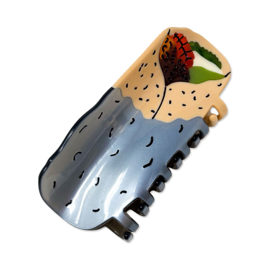 Large Burrito Hair Claw Clip