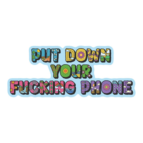 Put Down Your Fucking Phone Sticker