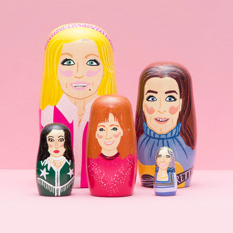 Women of Country Wooden Nesting Doll Sets