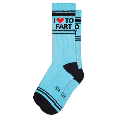 Unisex Humorous 'I Love To Fart' Novelty Socks