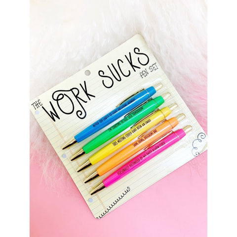 Work Sucks Pen Set