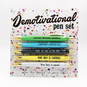 
            
                Load image into Gallery viewer, DeMotivational Pen Set
            
        