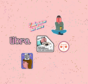 Libra Astrological Sticker Sheet