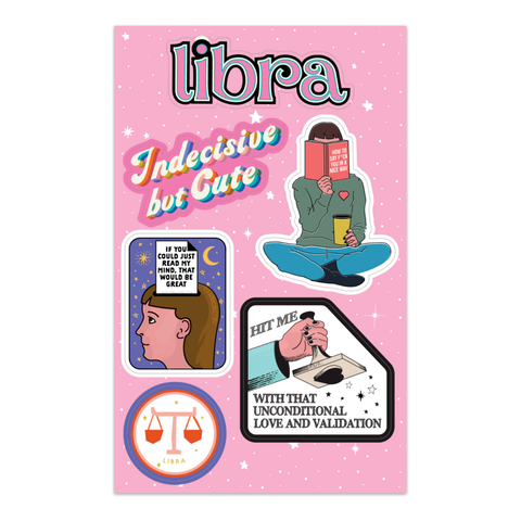 Libra Astrological Sticker Sheet