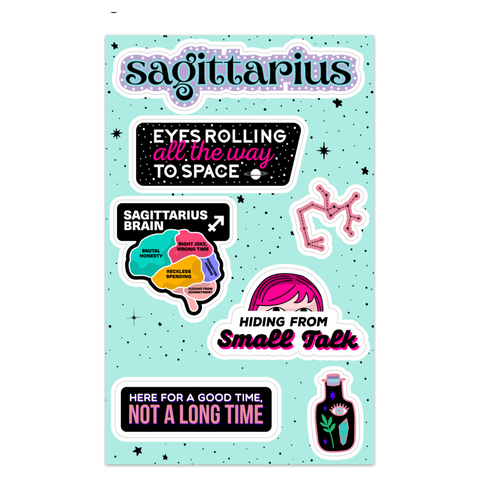 Sagittarius Astrological Sticker Sheet