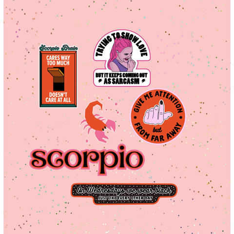 Scorpio Astrological Sticker Sheet