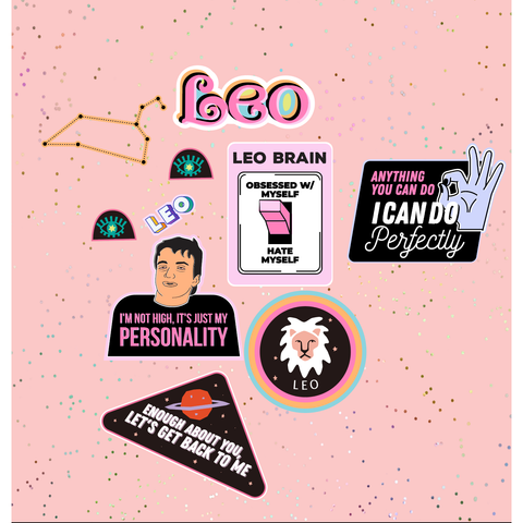 Leo Astrological Sticker Sheet