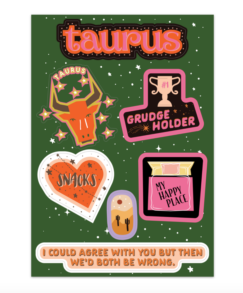 Taurus Astrological Sticker Sheet