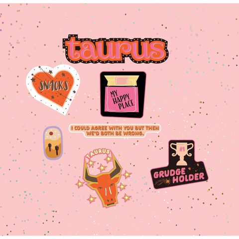 Taurus Astrological Sticker Sheet