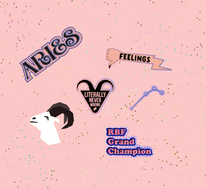 
            
                Load image into Gallery viewer, Aries Astrological Sticker Sheet
            
        