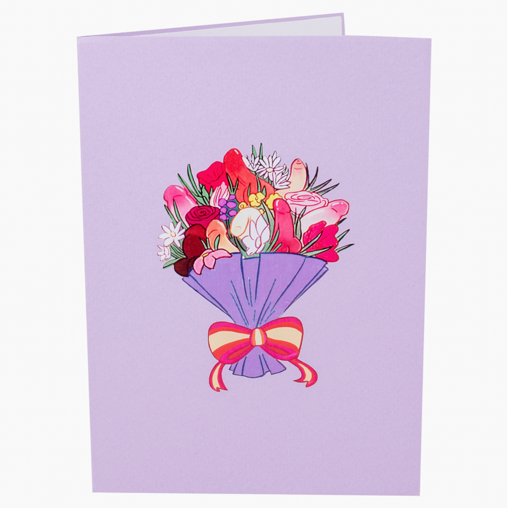 
            
                Load image into Gallery viewer, Bouquet Of Dicks 3D Pop Up Card
            
        
