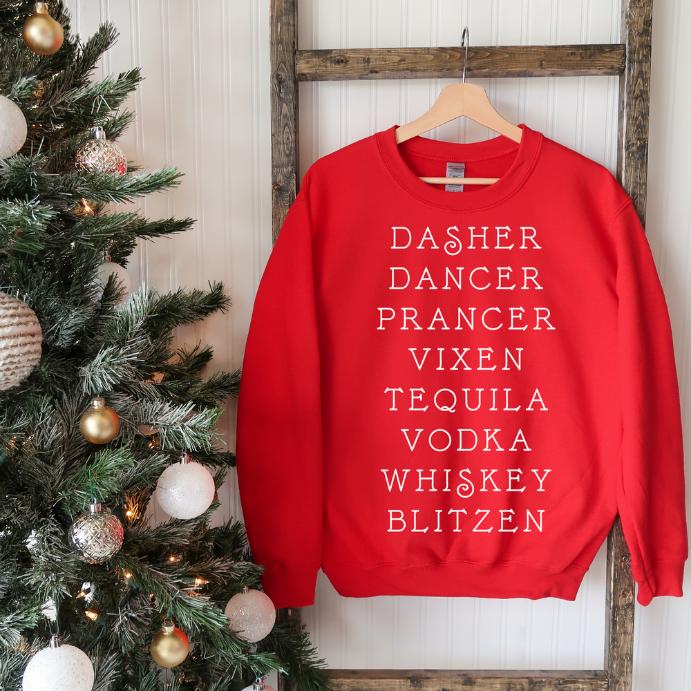 Dasher, Dancer, BLITZEN Sweatshirt