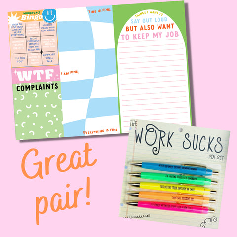 Work Sucks Notepad Set