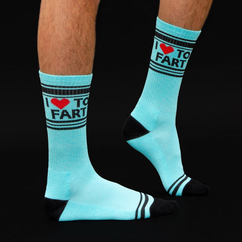 Unisex Humorous 'I Love To Fart' Novelty Socks