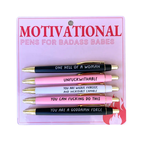 Motivational Pen Set For Badass Babes