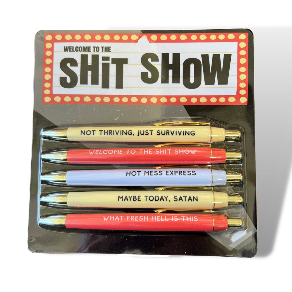 7pcs Swear Word Daily Pen Set,Funny Pens for Adults Comoros