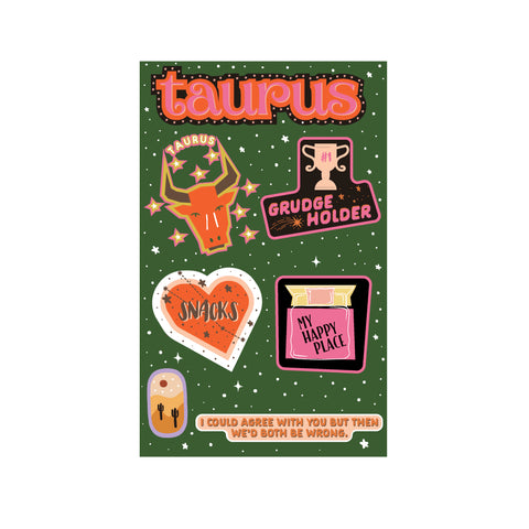 Taurus Astrological Sticker Sheet