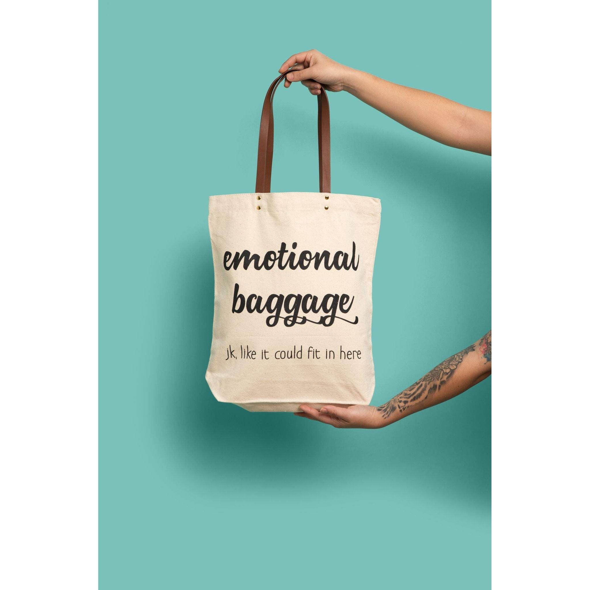 Emotional baggage tote bag Clearance